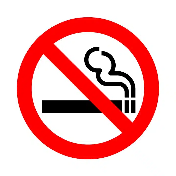 No Smoking Football Pitch